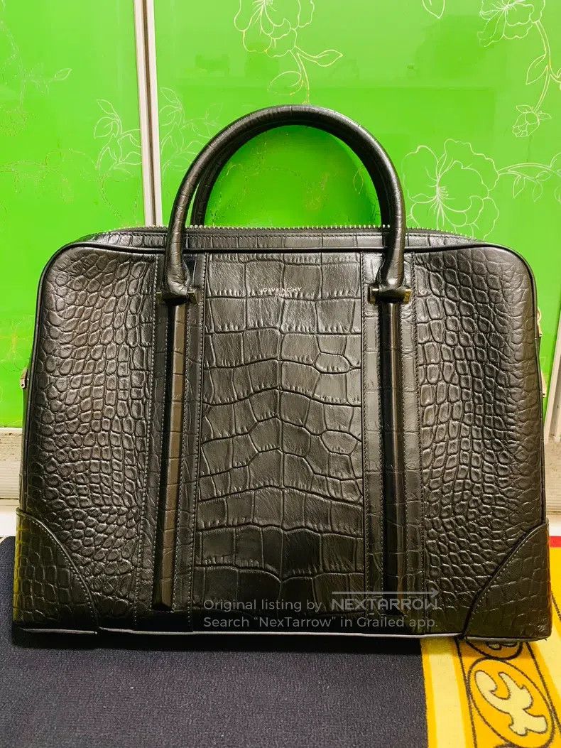 Givenchy Givenchy Main Line Pure Crocodile Leather Texture Men's Br Size ONE SIZE - 2 Thumbnail