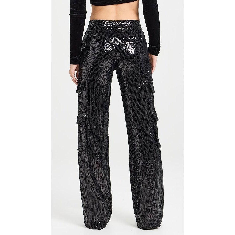 Alice + Olivia Alice + Olivia Hayes Sequin Cargo Pants black size 2 Size 26" / US 2 / IT 38 - 17 Thumbnail