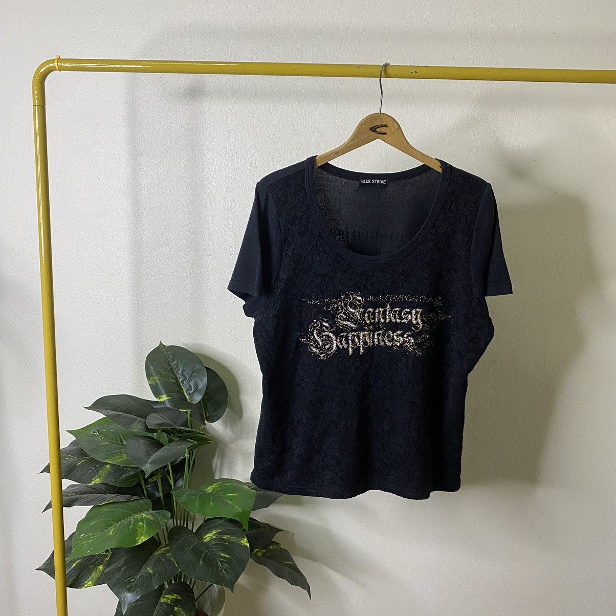 If Six Was Nine × Japanese Brand × Seditionaries Blue Strive Seditionaries Poem Cyber Gothic Punk Women Tee Size L / US 10 / IT 46 - 6 Thumbnail