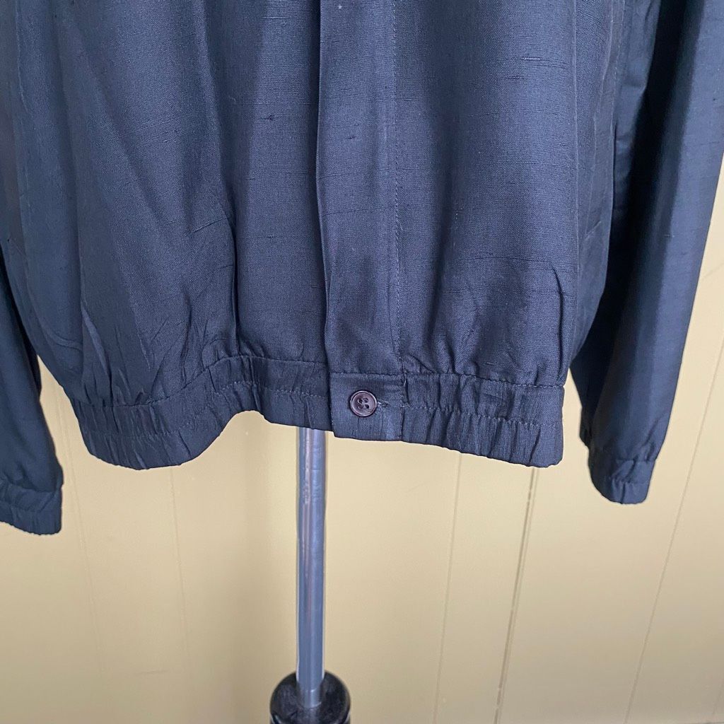 Other Bocci women XL 100% silk full zip jacket w/mock collar black Size XL / US 12-14 / IT 48-50 - 3 Thumbnail