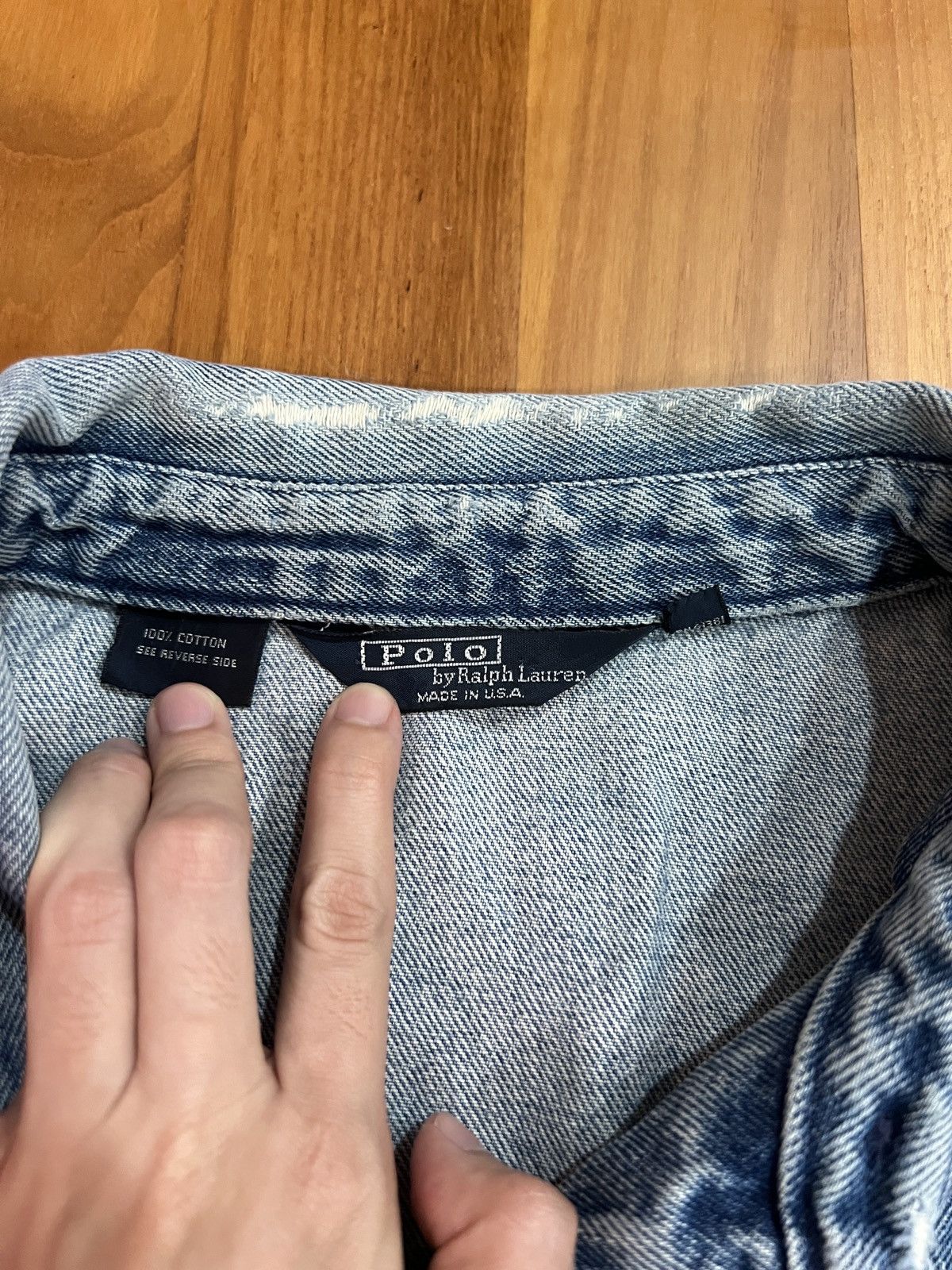Ralph Lauren Vintage 80s Ralph Lauren Denim Zip Up Bomber Jacket Size US XL / EU 56 / 4 - 2 Thumbnail