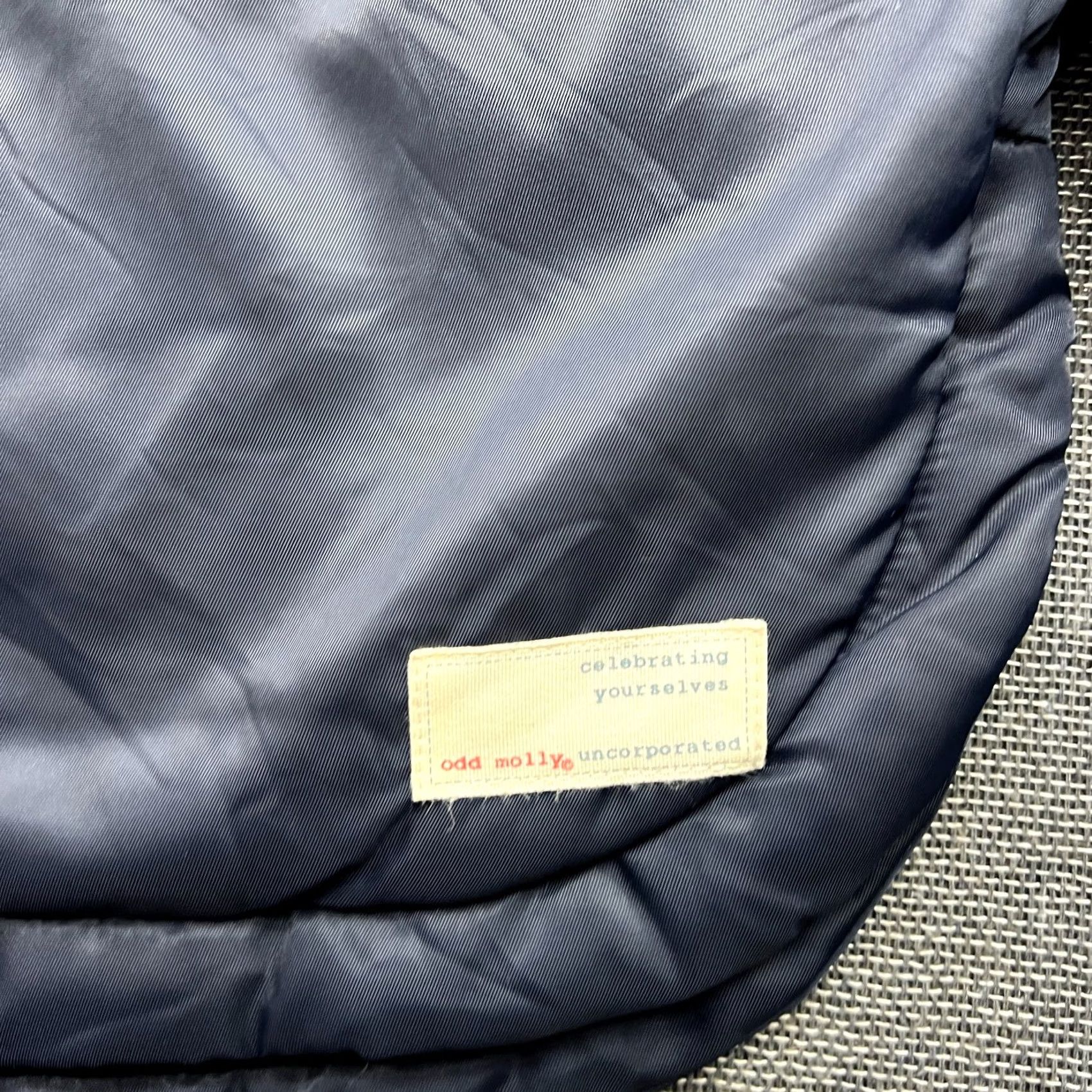 Vintage Odd Molly Womens Bomber Jacket Size 2 Patchwork Embroidered Blue Full Zip Navy Jacket Womens Size XS / US 0-2 / IT 36-38 - 7 Thumbnail