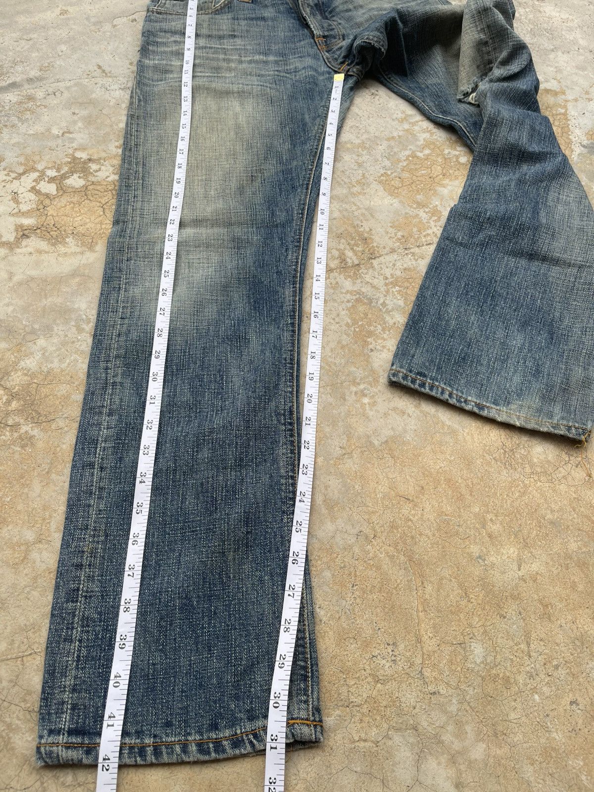 Nudie Jeans Nudie Jeans Co. Even Steven "Heaven Broken Blue" Distressed Size US 32 / EU 48 - 17 Thumbnail