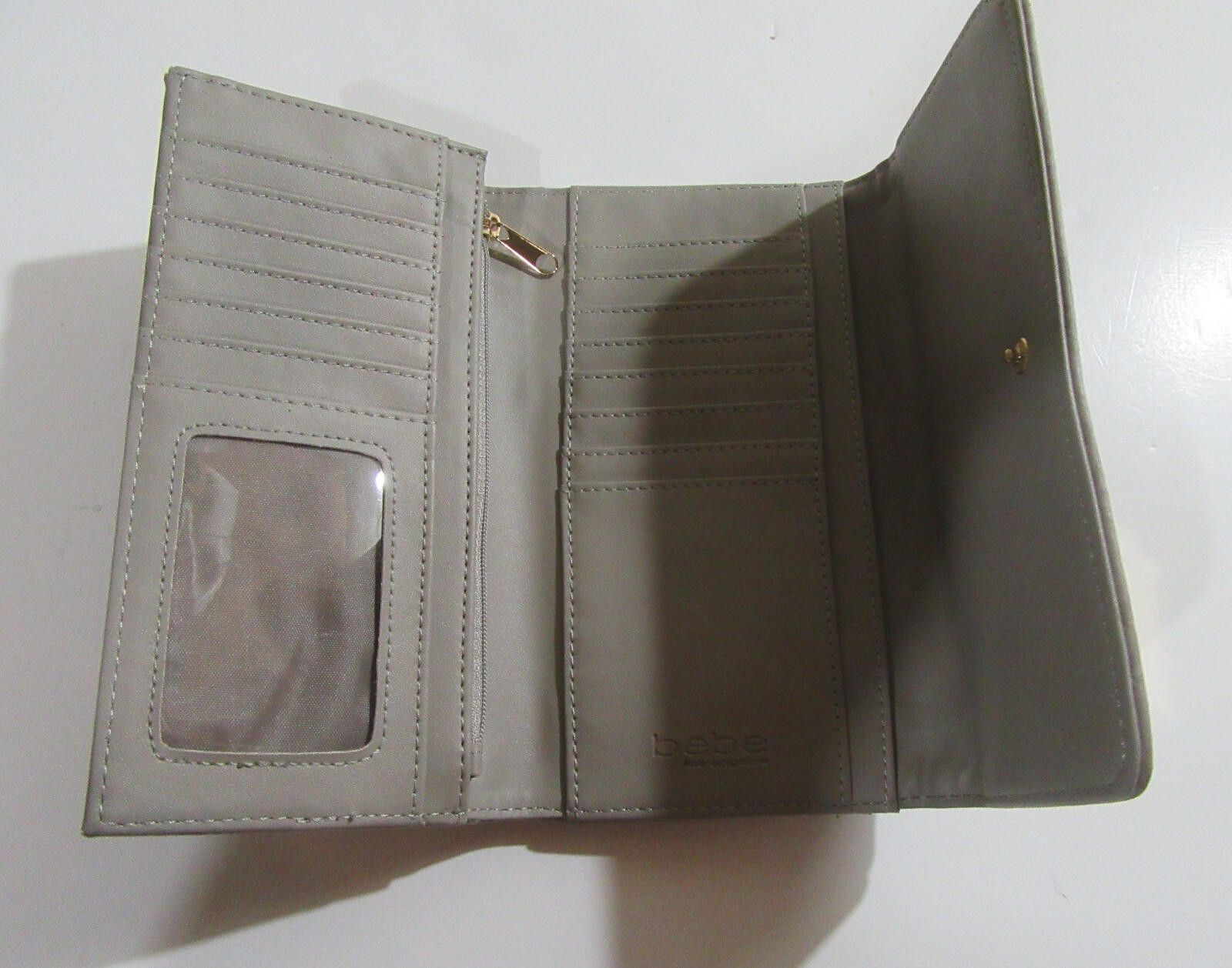 United Colors Of Benetton bebe Alexis Flap Logo Wallet Grey Size ONE SIZE - 3 Thumbnail