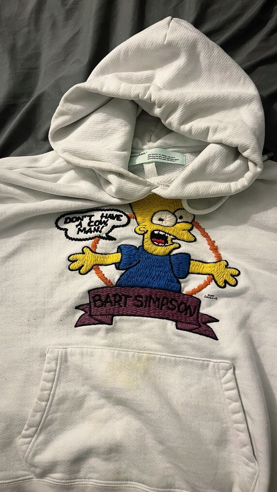 Designer × Off-White Off-White Bart Simpson Hoodie Size US S / EU 44-46 / 1 - 1 Thumbnail