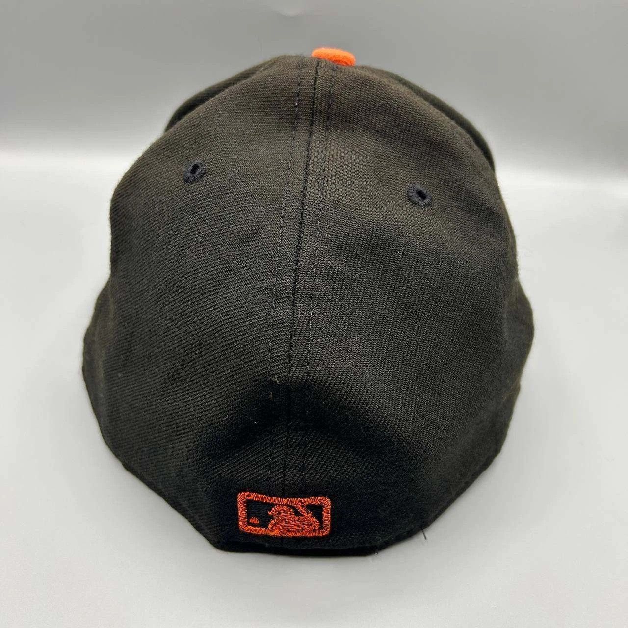 New Era Atlanta Braves Hat Men 8 Black Embroidered Fitted Cap Wool Size ONE SIZE - 7 Thumbnail