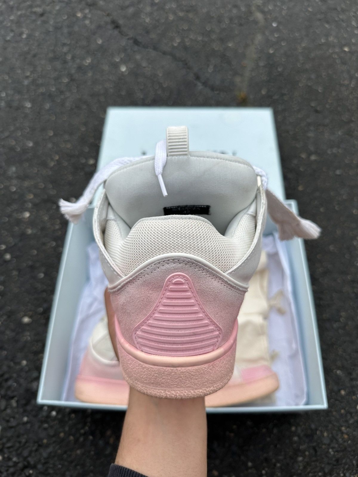 Lanvin Lanvin Curb Sneaker White/Pink Size US 9 / EU 42 - 13 Thumbnail