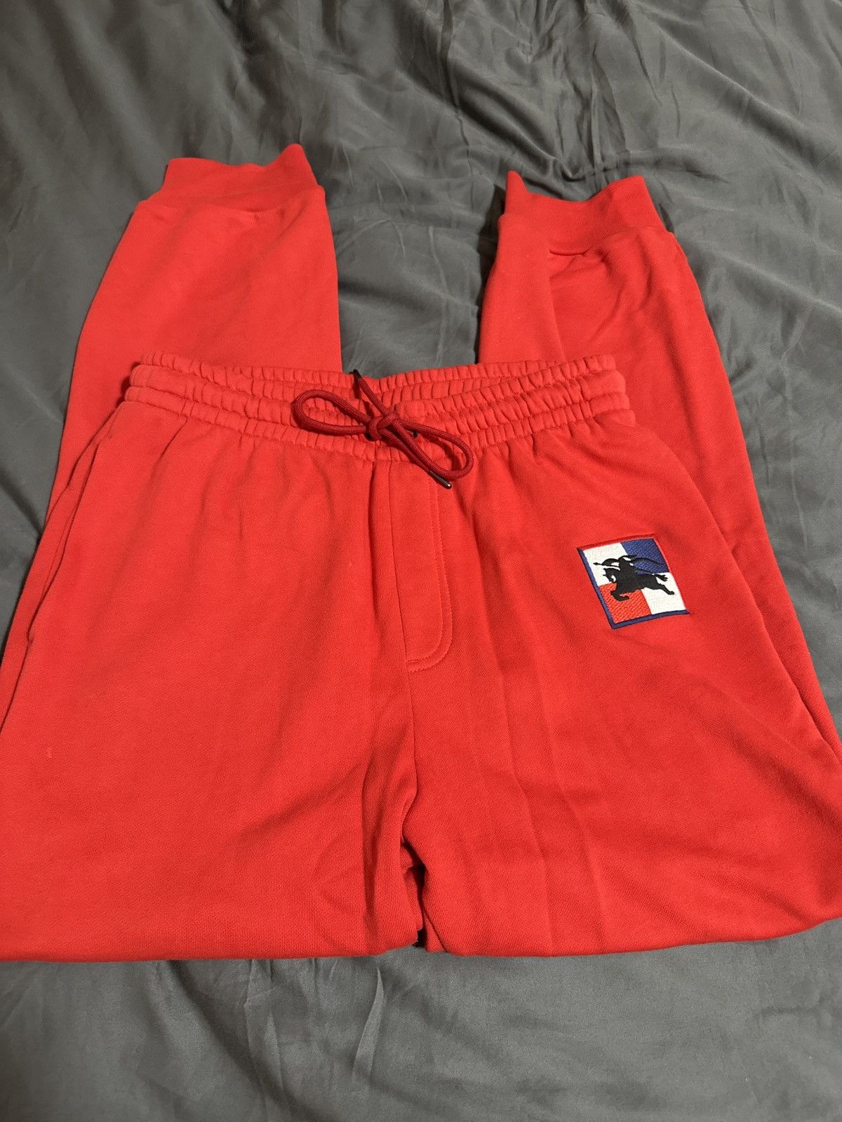 Burberry Burberry Red Chequer EKD Munley Sweatpants Size US 31 - 7 Thumbnail