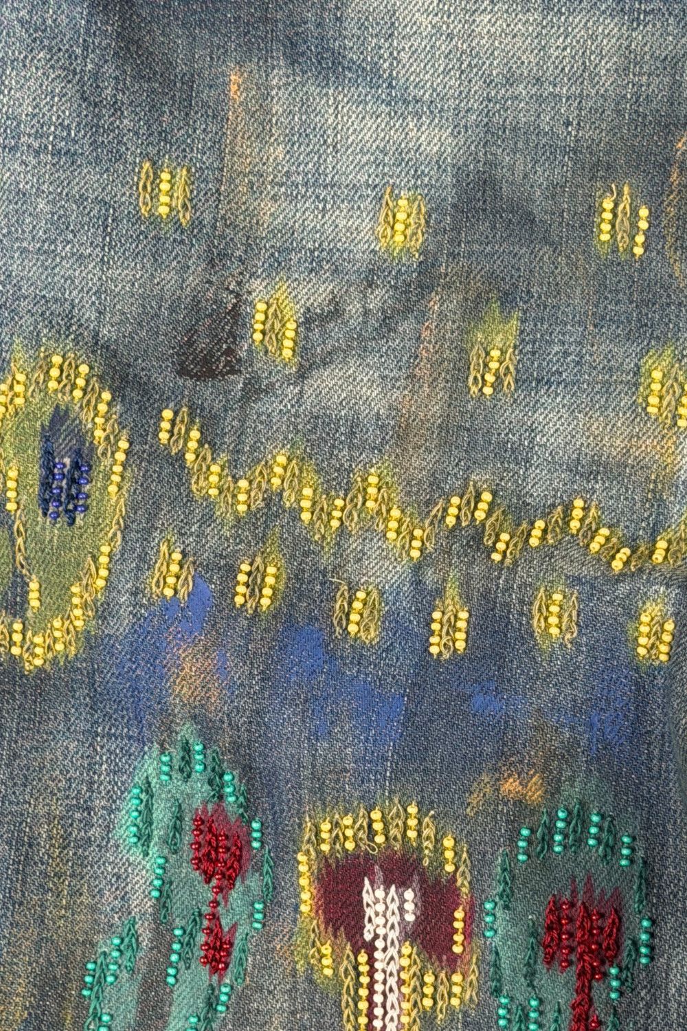 Ralph Lauren Purple Label Ralph Lauren Purple Label Hand-Beaded Artisanal Denim Size 28" / US 6 / IT 42 - 25 Thumbnail