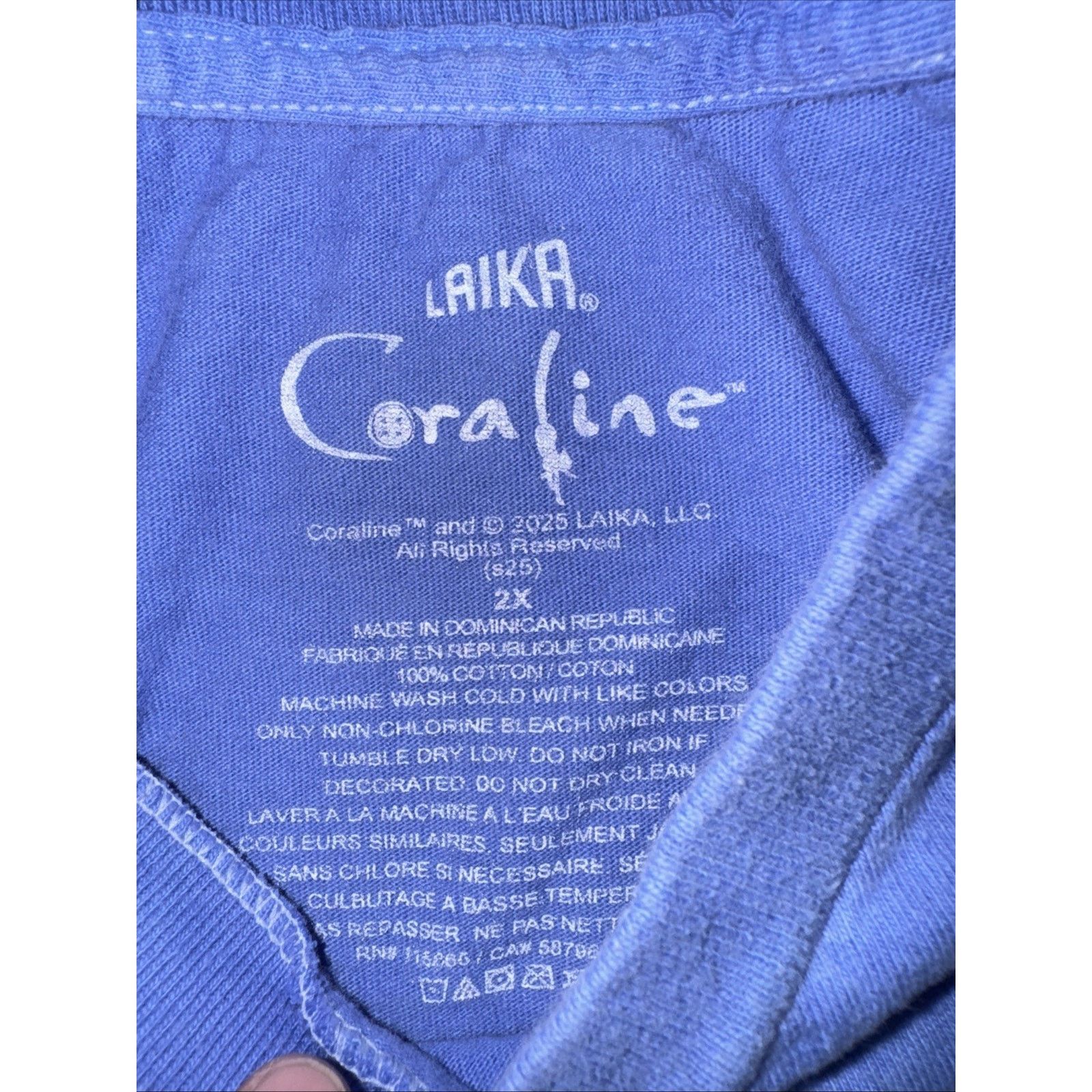 Lakai × Vintage Laika x Coraline Movie Graphic T-Shirt XXL Blue 23x27 Size US XXL / EU 58 / 5 - 3 Thumbnail