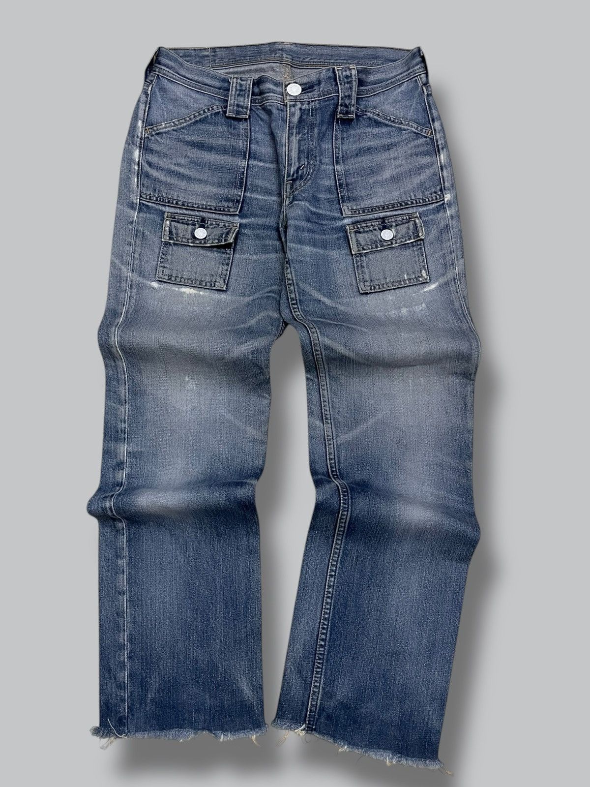 Levi's Vintage Clothing Vintage Designer Levis 302 Bush Pant Distressed Denim Size US 30 / EU 46 - 1 Thumbnail