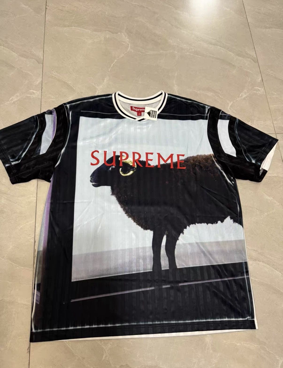 Damien Hirst × Supreme SUPREME X DAMIEN HIRST SOCCER JERSEY 'BLACK