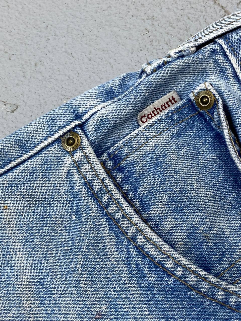 Carhartt × Vintage Distressed Denim Carhartt Painter baggy vintage jeans Size US 34 / EU 50 - 10 Thumbnail