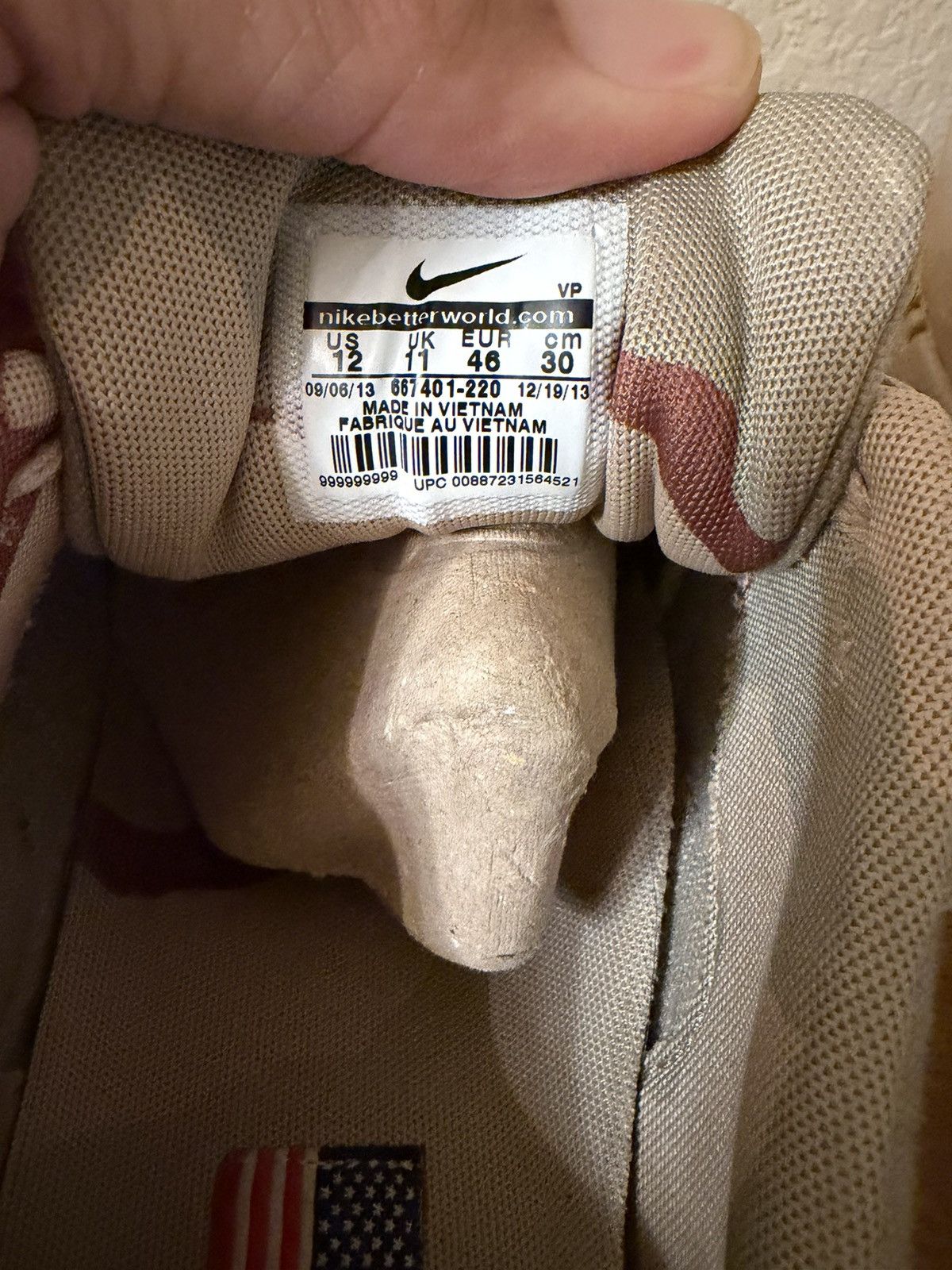 Nike Nike Air Max 1 SP Desert Camo Sand Bison Camo Size US 12 / EU 45 - 5 Thumbnail
