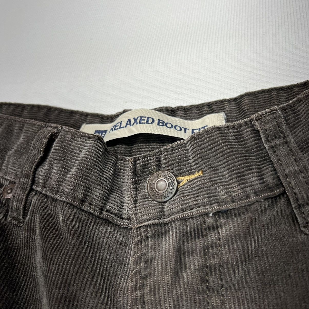 Gap × Vintage Gap Pants Brown Corduroy Relaxed Boot Fit Baggy Grunge Size US 34 / EU 50 - 5 Thumbnail