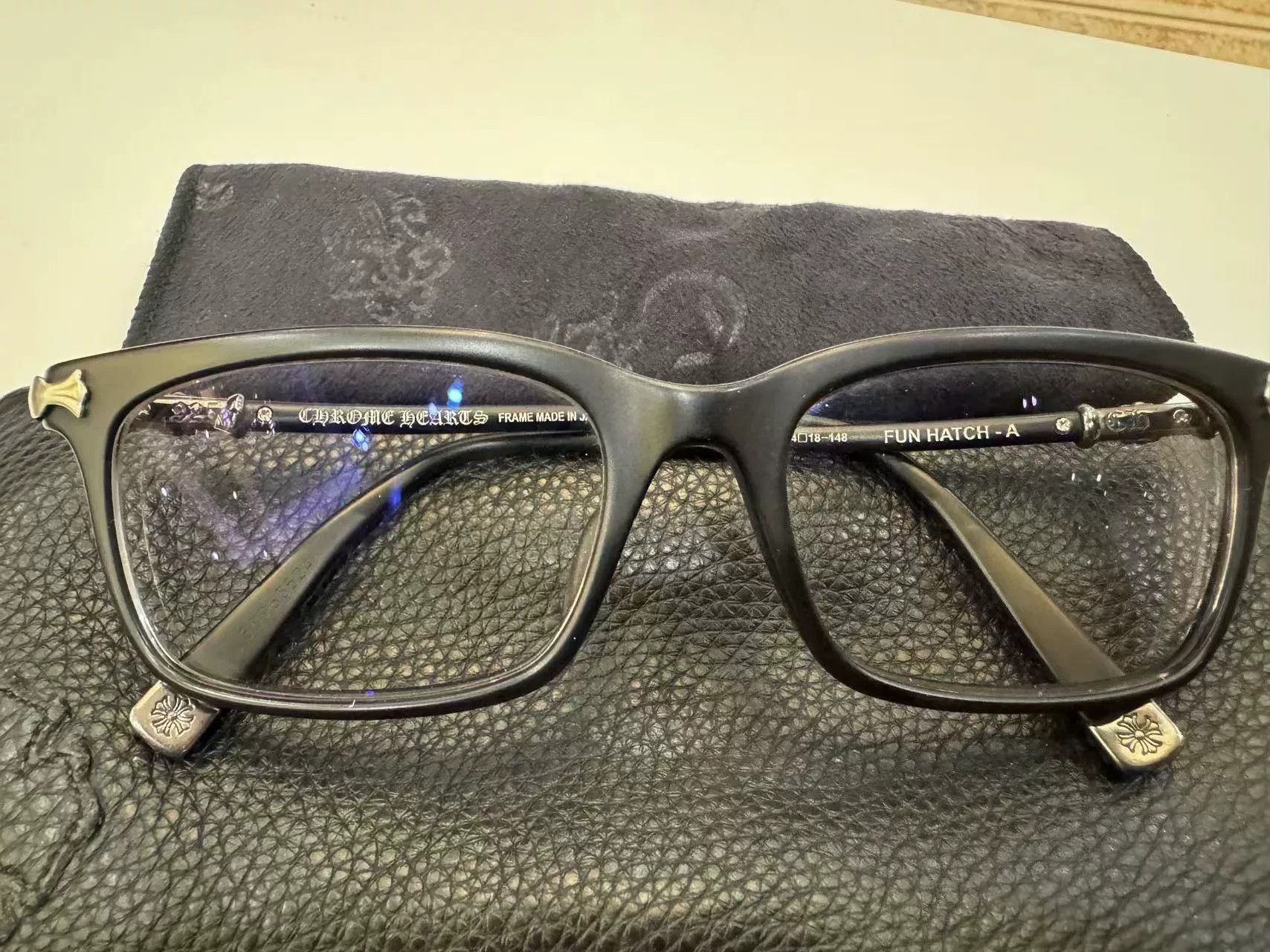 Chrome Hearts Chrome Hearts Cross Design Glasses Size ONE SIZE - 1 Thumbnail