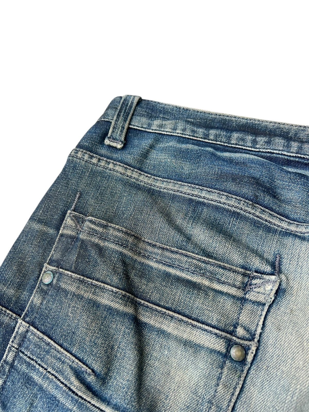 Tornado Mart Trashed Tornado Mart Japan Dirty Muddy Denim Jeans Distress Size US 33 - 21 Thumbnail