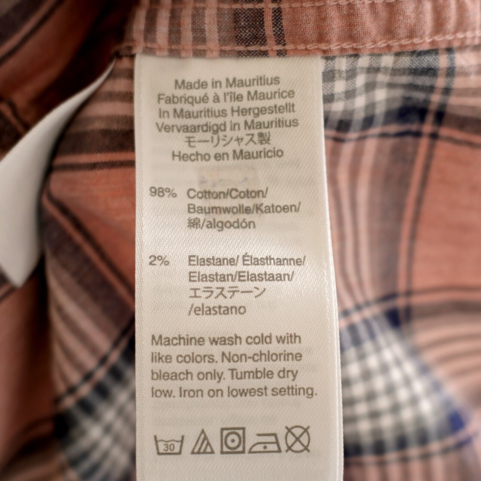 J.Crew J Crew Flex Washed Slim Large Pink Blue Plaid Button Down Lo Size US L / EU 52-54 / 3 - 10 Thumbnail