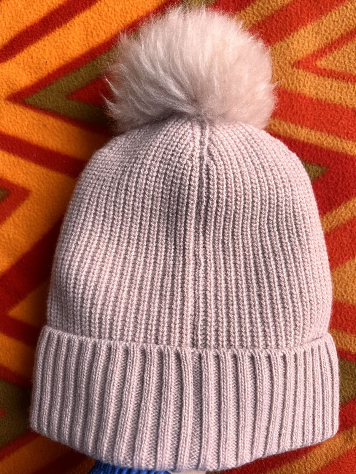 Moncler Moncler Berrett Tricot Mohair Pom Pom Beanie Pink braid wool Size ONE SIZE - 12 Thumbnail