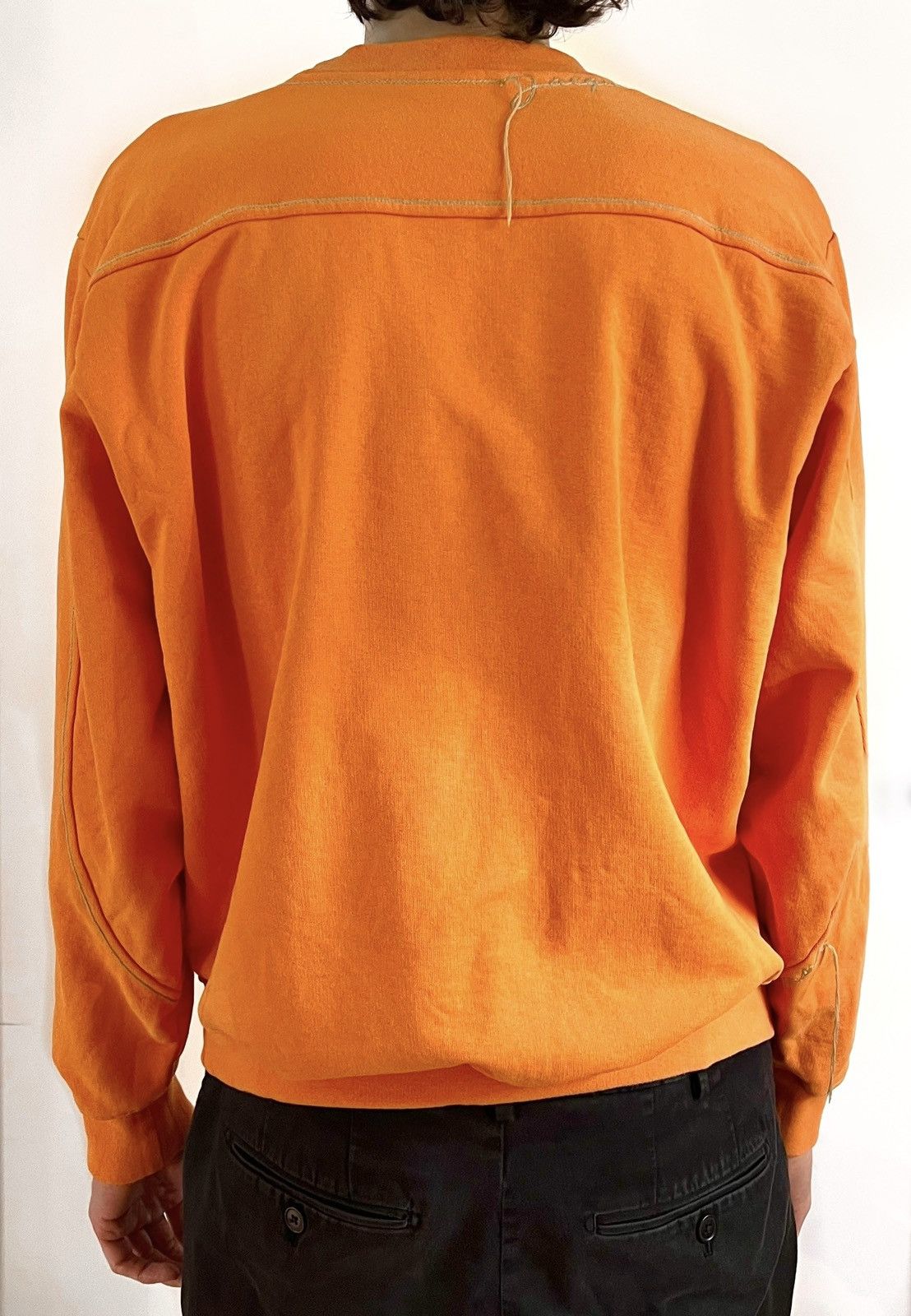 Jacquemus Orange Le Raphia ‘Le Sweat-shirt Fio’ Sweatshirt Size US L / EU 52-54 / 3 - 4 Thumbnail