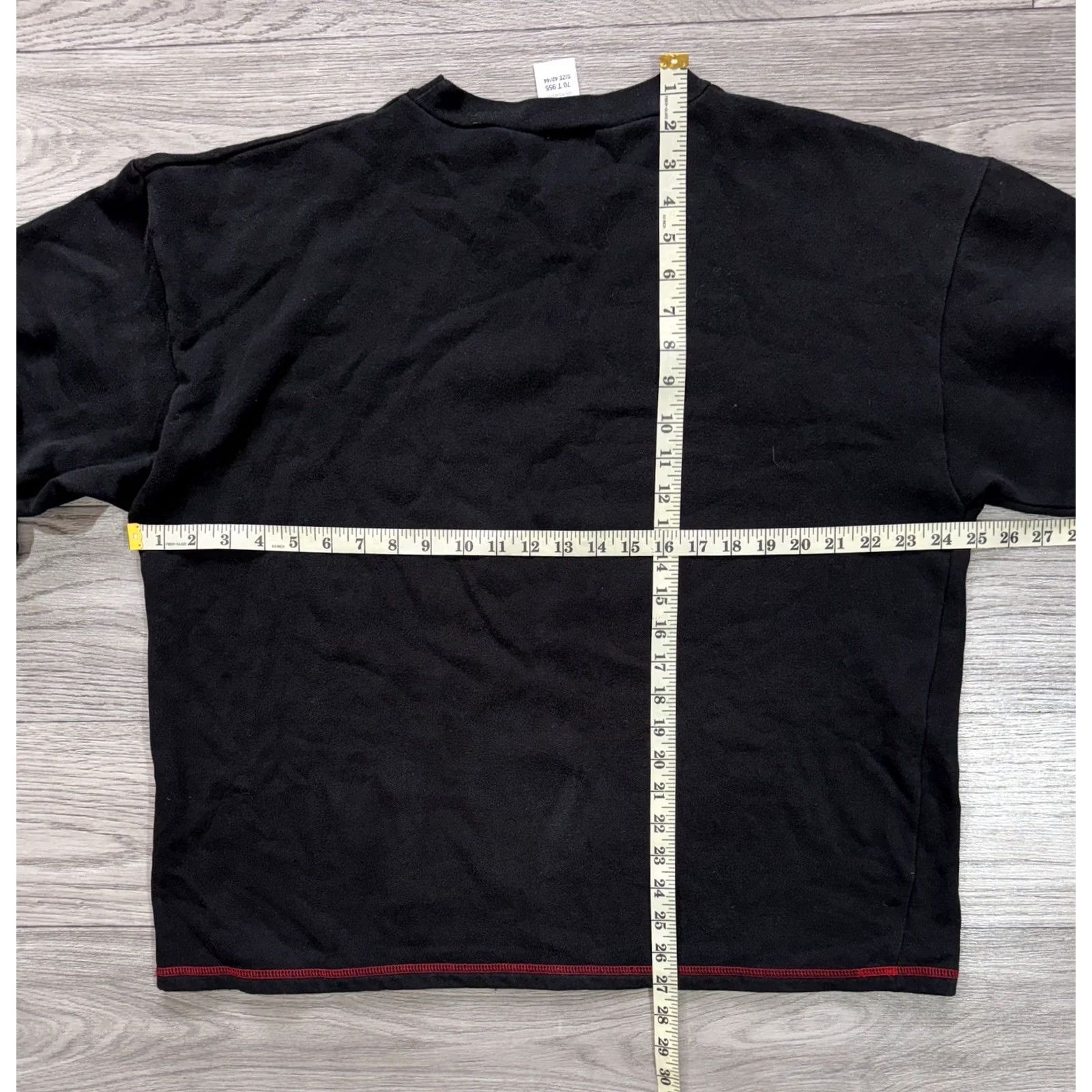 Vintage VINTAGE 1994 Looney Tunes Taz Grease Lightnin’ Rebel Rider Long Sleeve Sweatshirt Mens 42/44 Black Size US XL / EU 56 / 4 - 3 Thumbnail