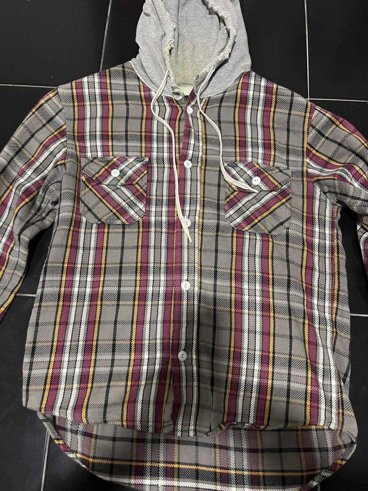 Number (N)ine Number (N)ine Hybrid Plaid Flannel Size US M / EU 48-50 / 2 - 4 Thumbnail