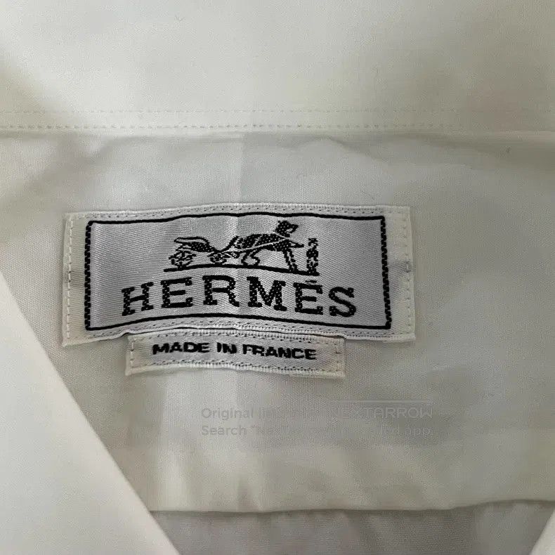 Hermes Hermes size 42 Solid color cotton shirt Size L / US 10 / IT 46 - 2 Thumbnail