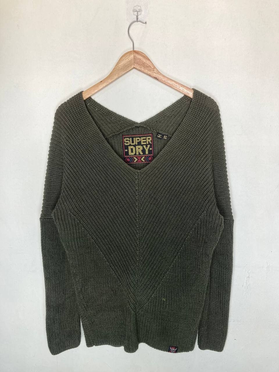Superdry Super Dry Cora Ribbed V-Neck Pullover Size M / US 6-8 / IT 42-44 - 1 Thumbnail