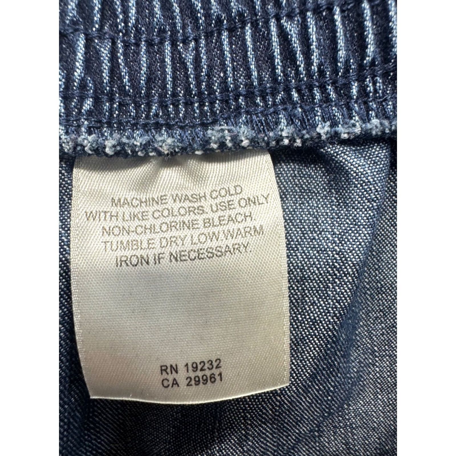 Vintage Alfred Dunner Denim Pants Wide Leg Pull-On Cotton Blend 14 Womens Dress Pants Blue Denim Vintage No (adjusted) Size 36" / US 14 / IT 50 - 4 Thumbnail
