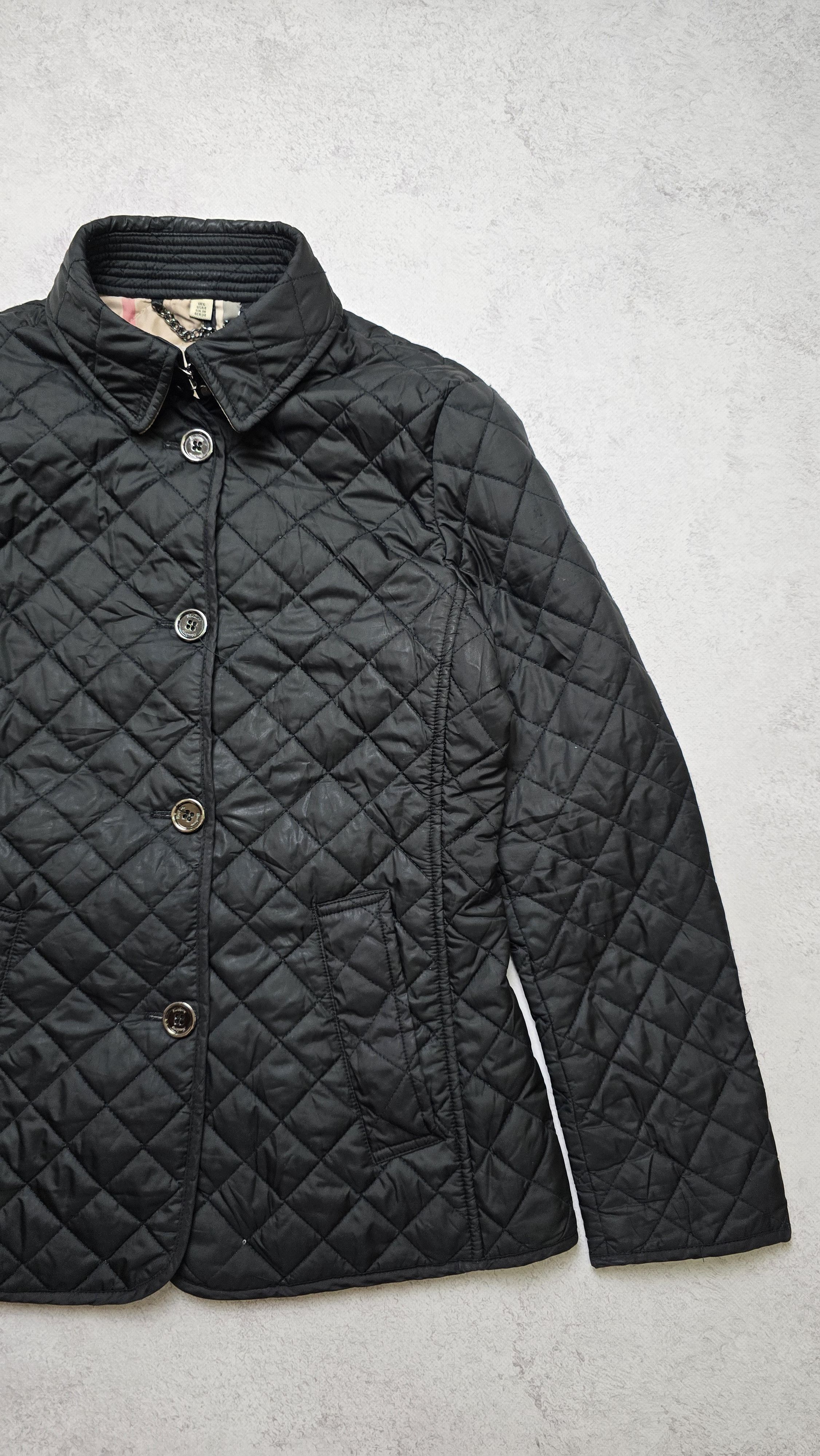 Burberry Burberry Brit Women’s Black Quilted Jacket Nova Check Size XS / US 0-2 / IT 36-38 - 11 Thumbnail