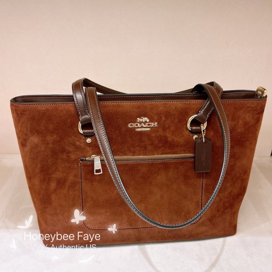 Coach Nwt Coach Station Tote Bag Suede CCC77 Size ONE SIZE - 1 Thumbnail