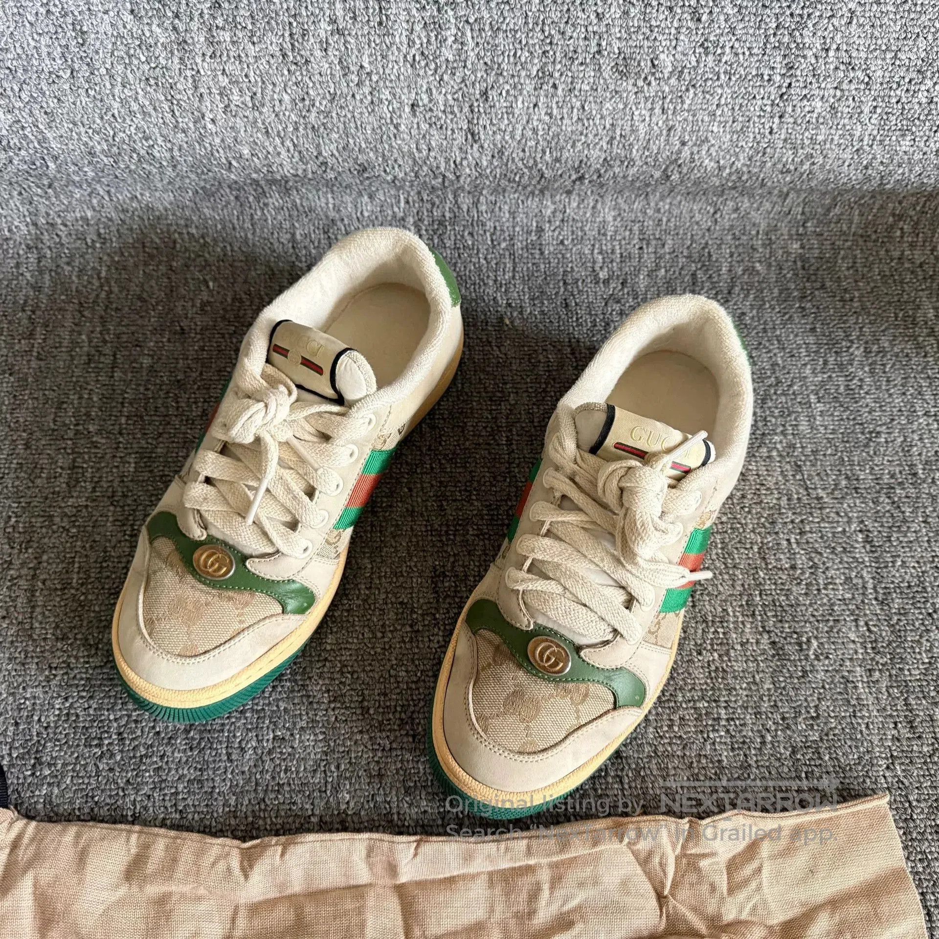 Gucci Gucci Green Tail Dirty Shoes Size 36. Size US 5 / IT 35 - 2 Thumbnail
