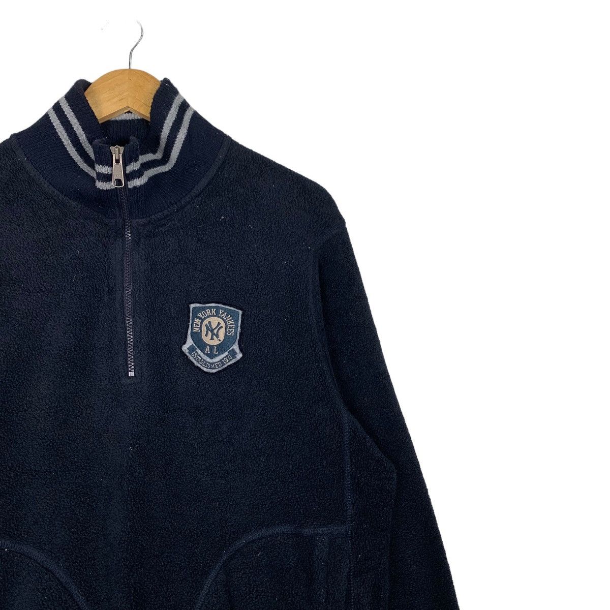 MLB MLB New York Yankees Half Zip Fleece Sweatshirt #0980-C43 Size US XL / EU 56 / 4 - 4 Thumbnail