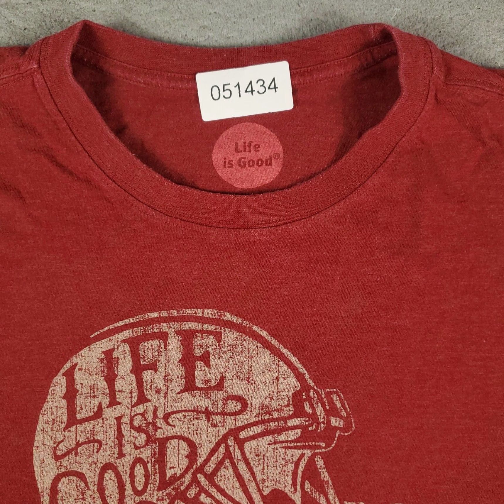 Life is Good Life Is Good T-Shirt Mens Large Red Graphic Casual Crew Neck Short Sleeve Size US L / EU 52-54 / 3 - 3 Thumbnail
