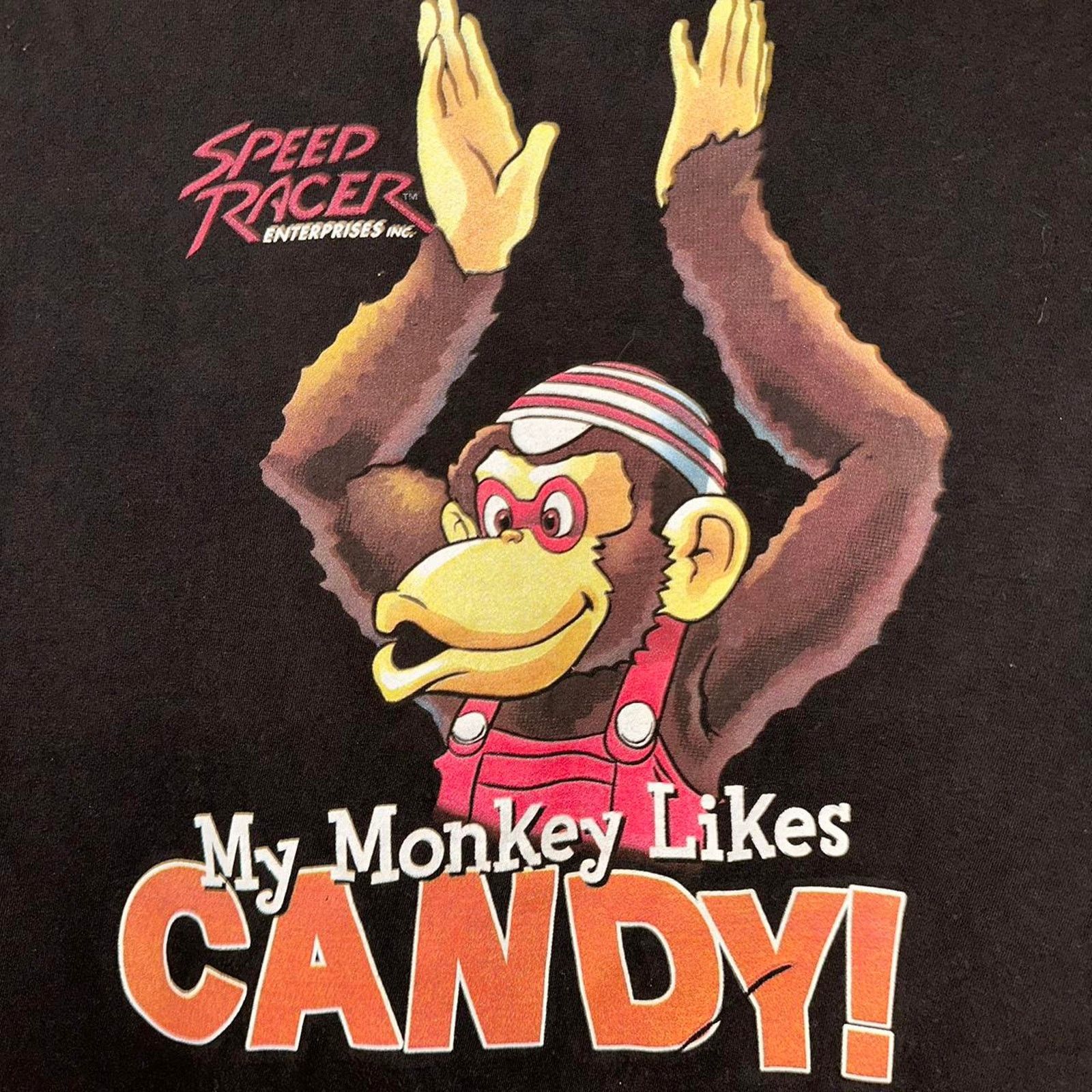 NERDY × Vintage Vintage 2005 Speed Racer T Shirt Monkey Likes Candy size M Size US M / EU 48-50 / 2 - 4 Thumbnail