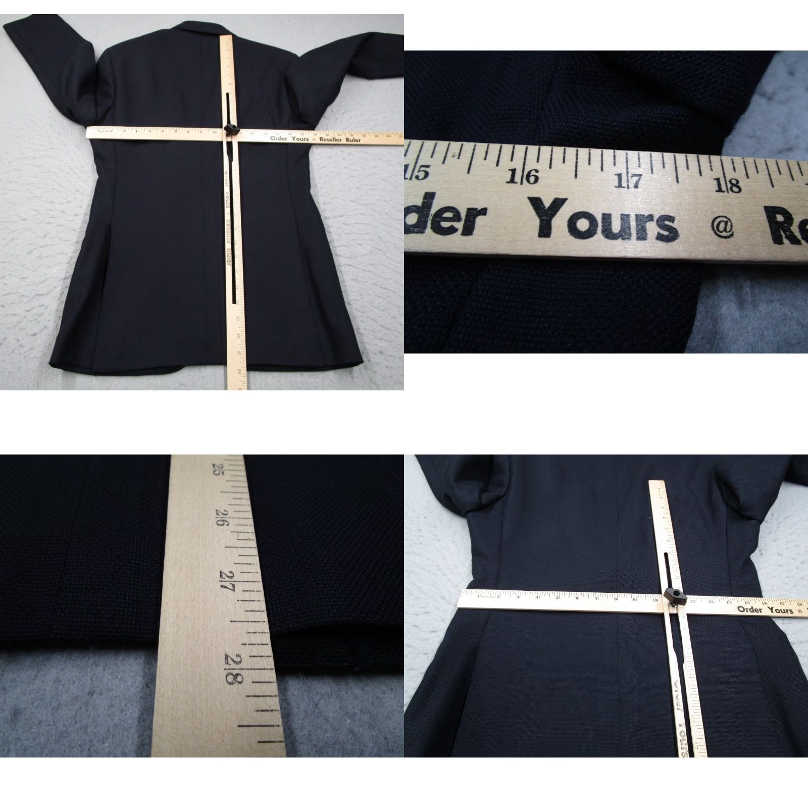 Vintage Edifice Une Proposition De L'elegance Blazer Men 44 Blue Mohair Silk Wool Blend 2-Button Notch Lapel Double-Vented Regular Fit Japan Size 44R - 8 Thumbnail