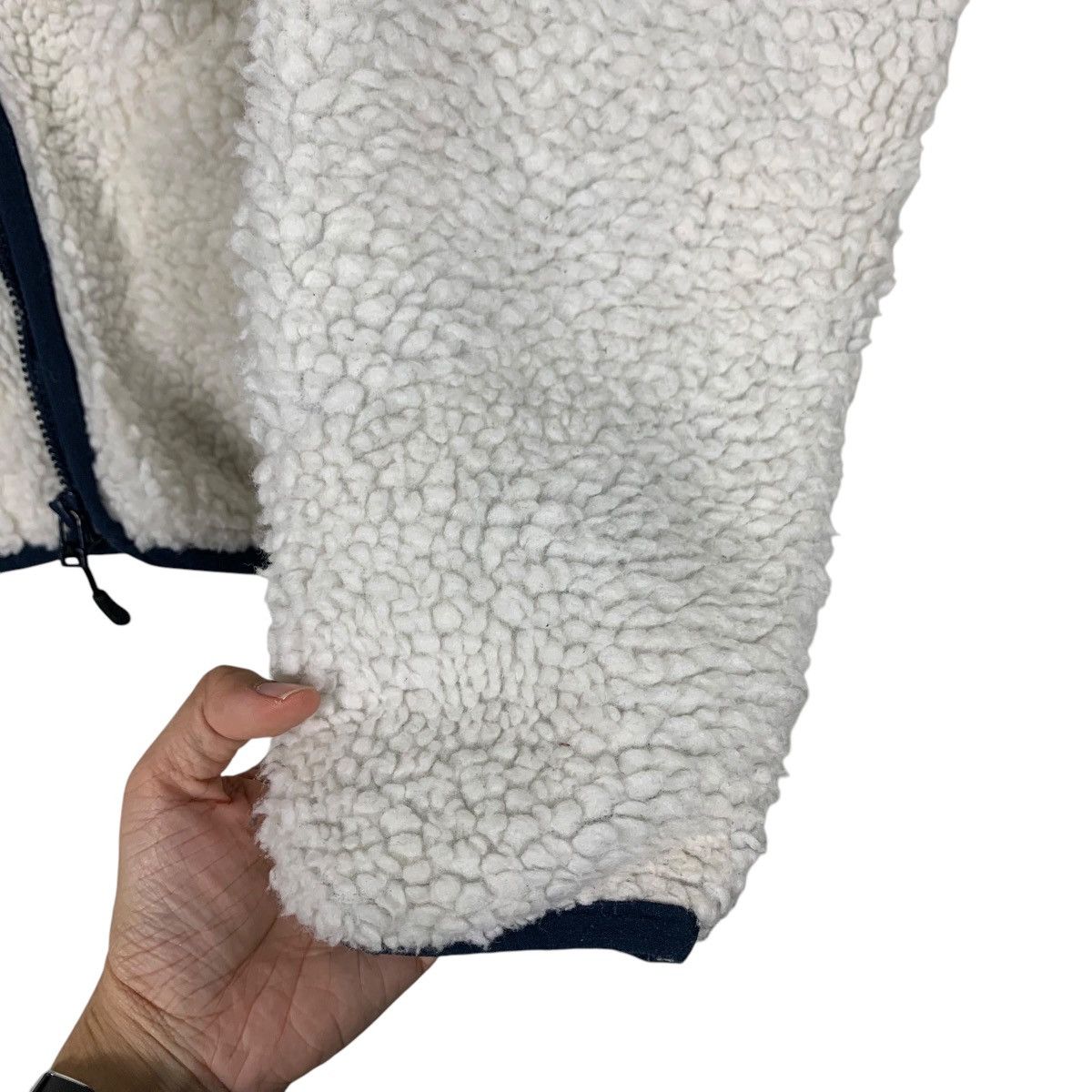 Ben Davis BEN DAVIS Deep Pile White Fleece Jacket #1998-C87 Size US L / EU 52-54 / 3 - 13 Thumbnail