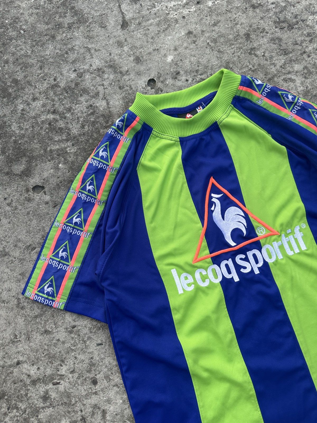 Le Coq Sportif Vintage Le Coq Sportif Big Logo T-shirt Lampas Rare S Casual Size US S / EU 44-46 / 1 - 2 Thumbnail