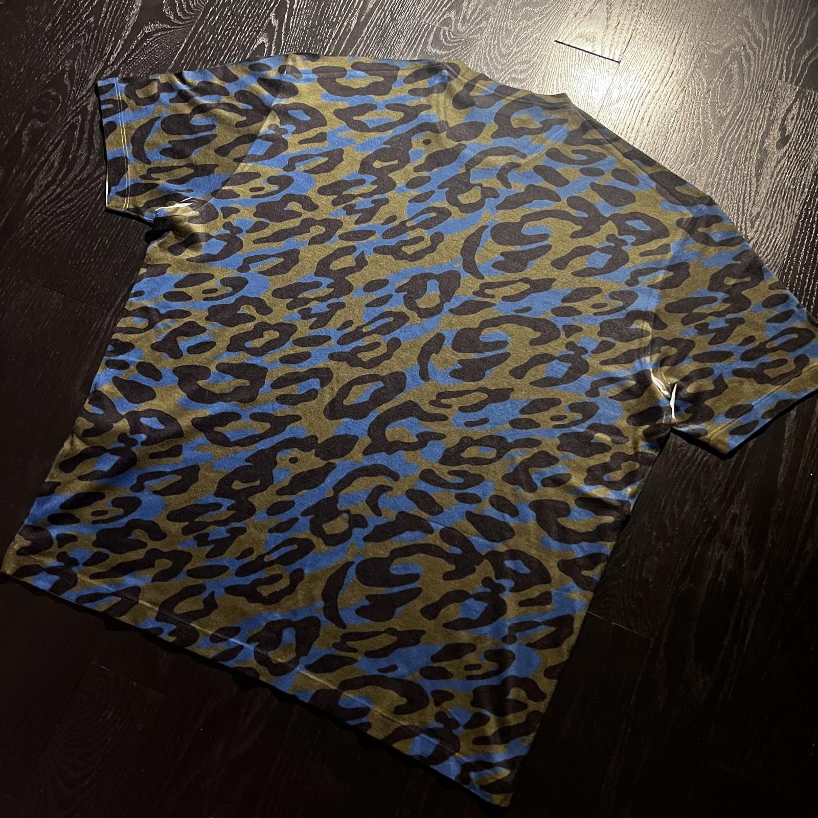 Dsquared2 DSquared2 Leopard Print Tee Shirt Green Blue Black Size US L / EU 52-54 / 3 - 4 Thumbnail