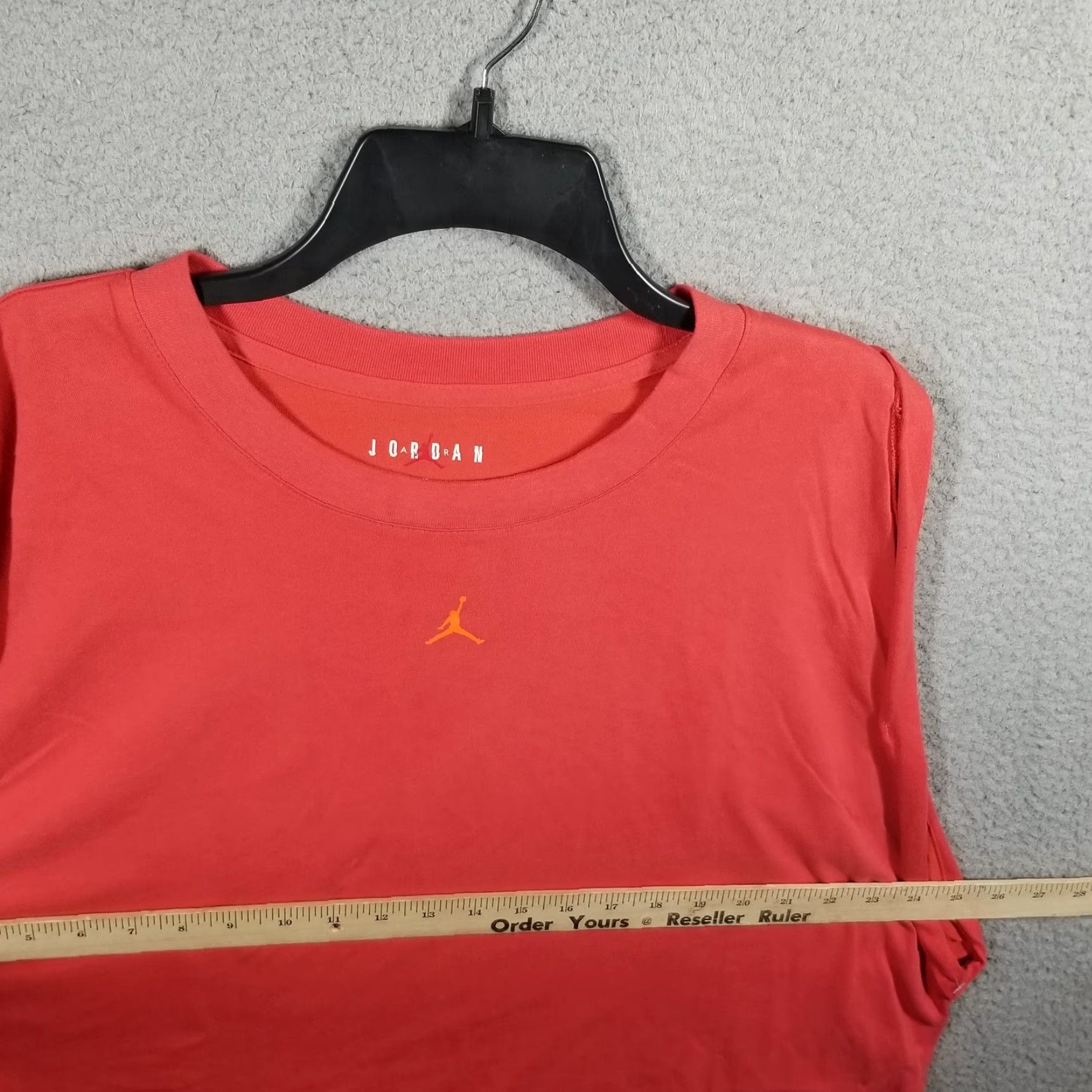 Nike Nike Air Jordan Shirt Women's 1X Crop Tank - Red - Sleeveless Gym Weightlifting Training Activewear - Nike Air Jordan - Plus Size Women Size XL / US 12-14 / IT 48-50 - 6 Thumbnail