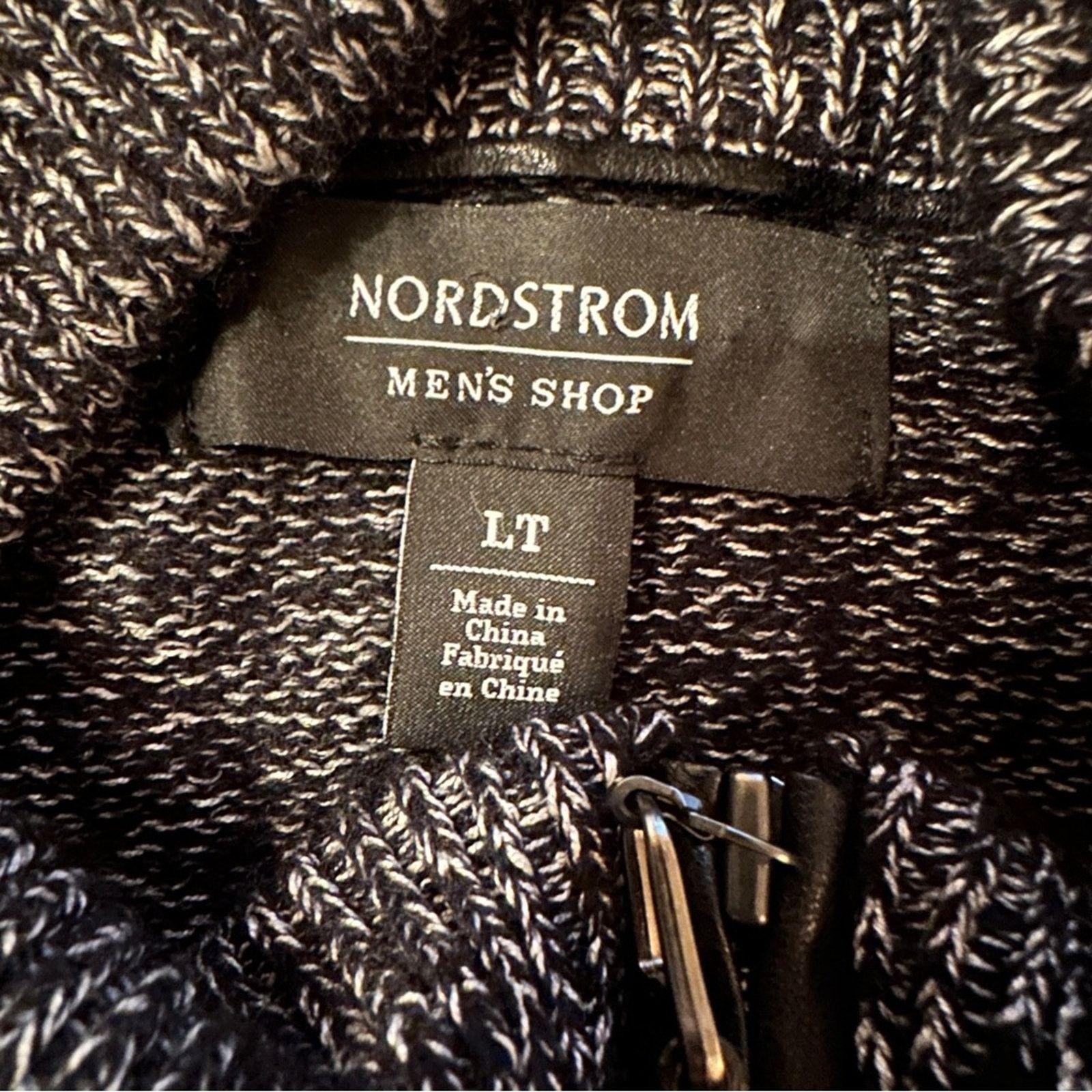 Nordstrom Nordstrom Black & White Cashmere Silk Long Sleeve Sweater Size US L / EU 52-54 / 3 - 5 Thumbnail