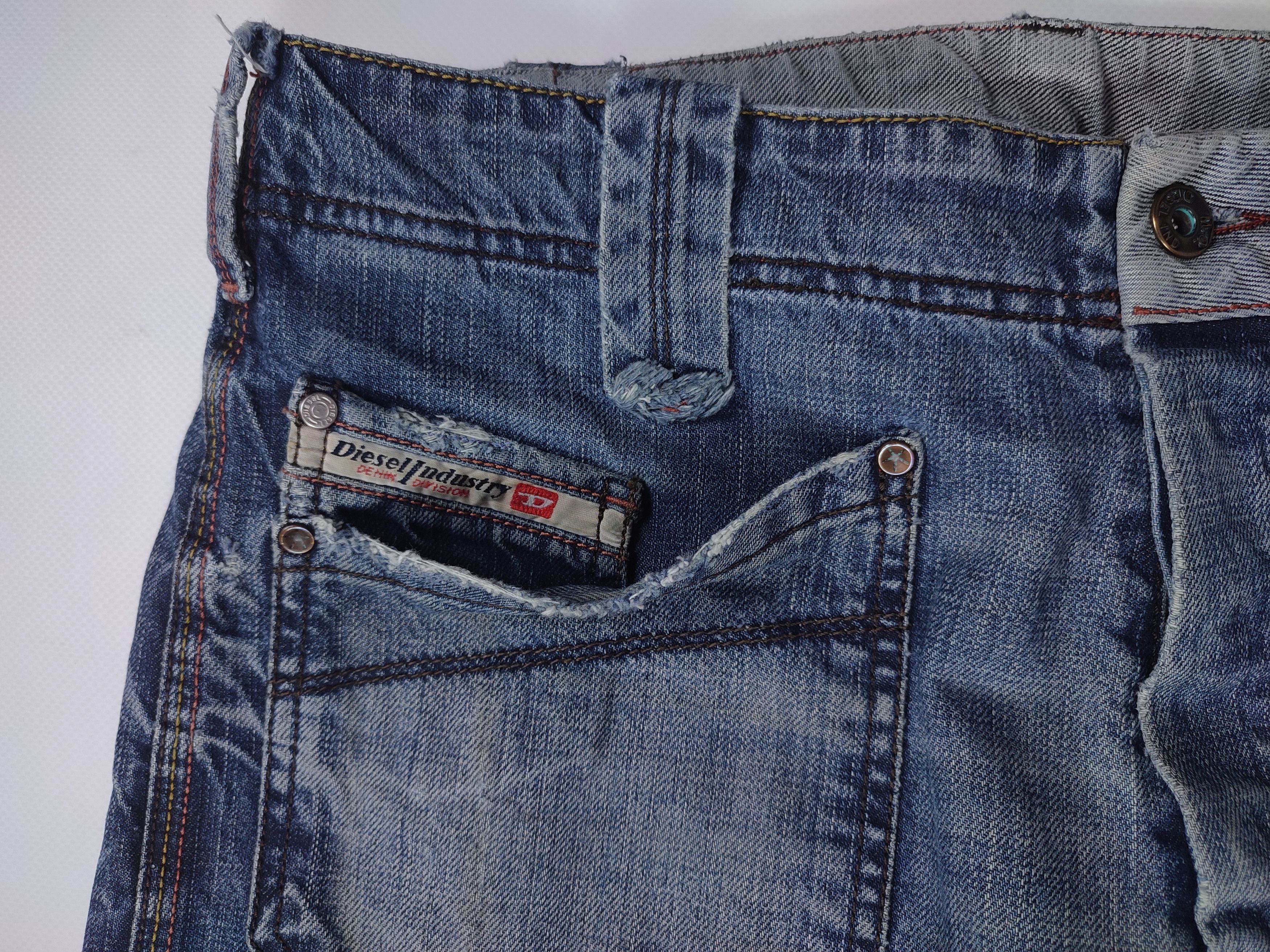 Diesel Diesel Moorix Washed Straight Damaged Denim Pants Size US 30 / EU 46 - 11 Thumbnail