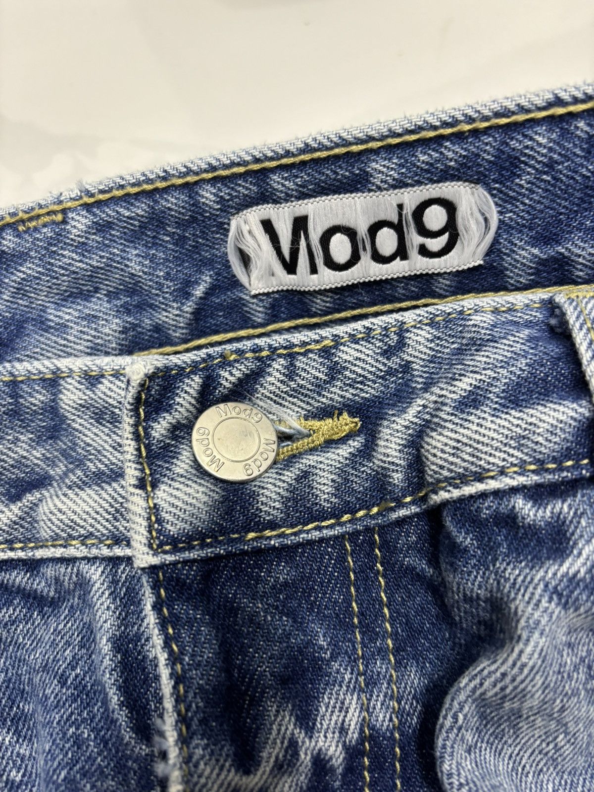 Beauty Beast 🔥BAGGY JEANS MOD9 JNCO BALENCIAGA STYLE JEANS Size US 29 - 10 Thumbnail