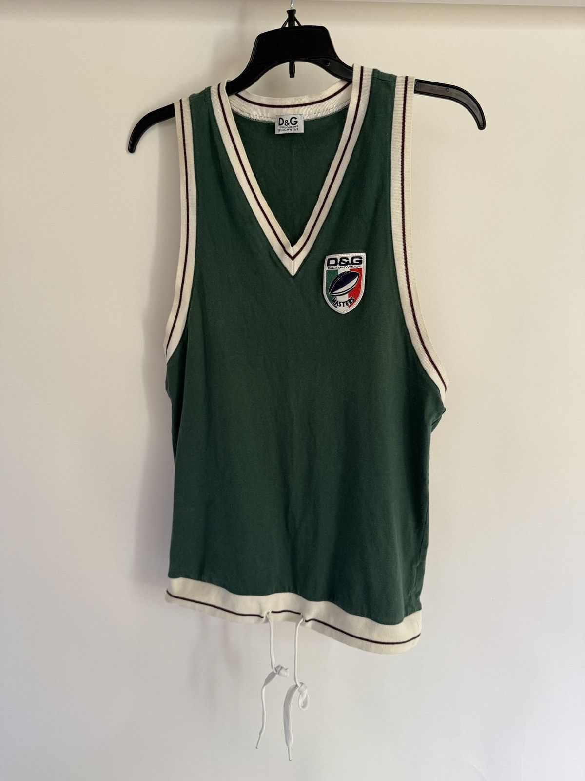 Dolce & Gabbana Rare D&G Beach Masters FootBall Green Sleeveless Vest Top Size US M / EU 48-50 / 2 - 2 Thumbnail