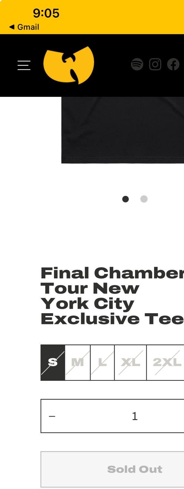 Wu-Tang Clan Wu Tang live at Madison Square Garden tee Size US L / EU 52-54 / 3 - 3 Thumbnail