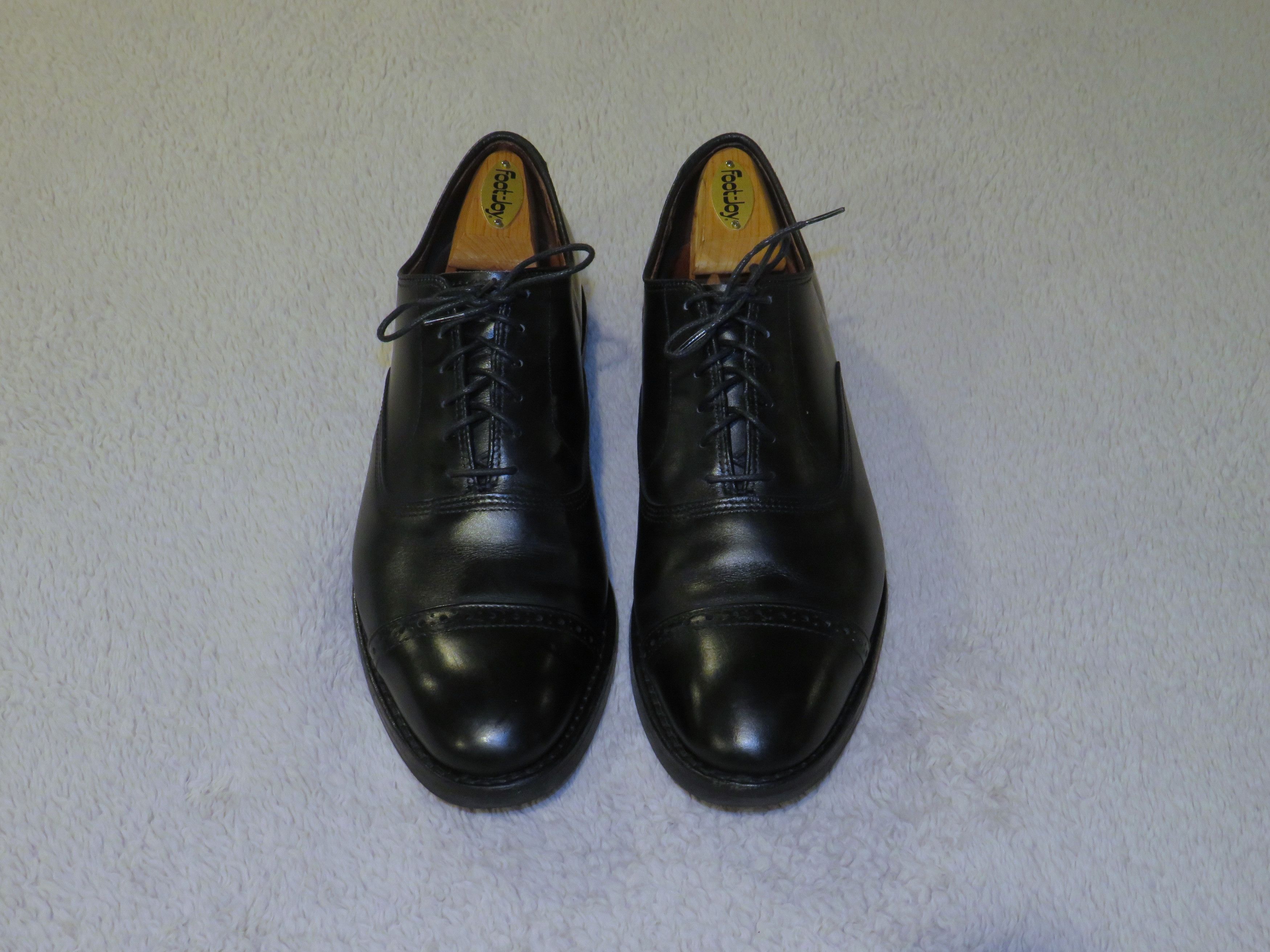 Allen Edmonds 5th Ave black men’s shoes size 9.5D Allen Edmonds Fifth Avenue Black Leather Dainite Cap Toe  main image 3