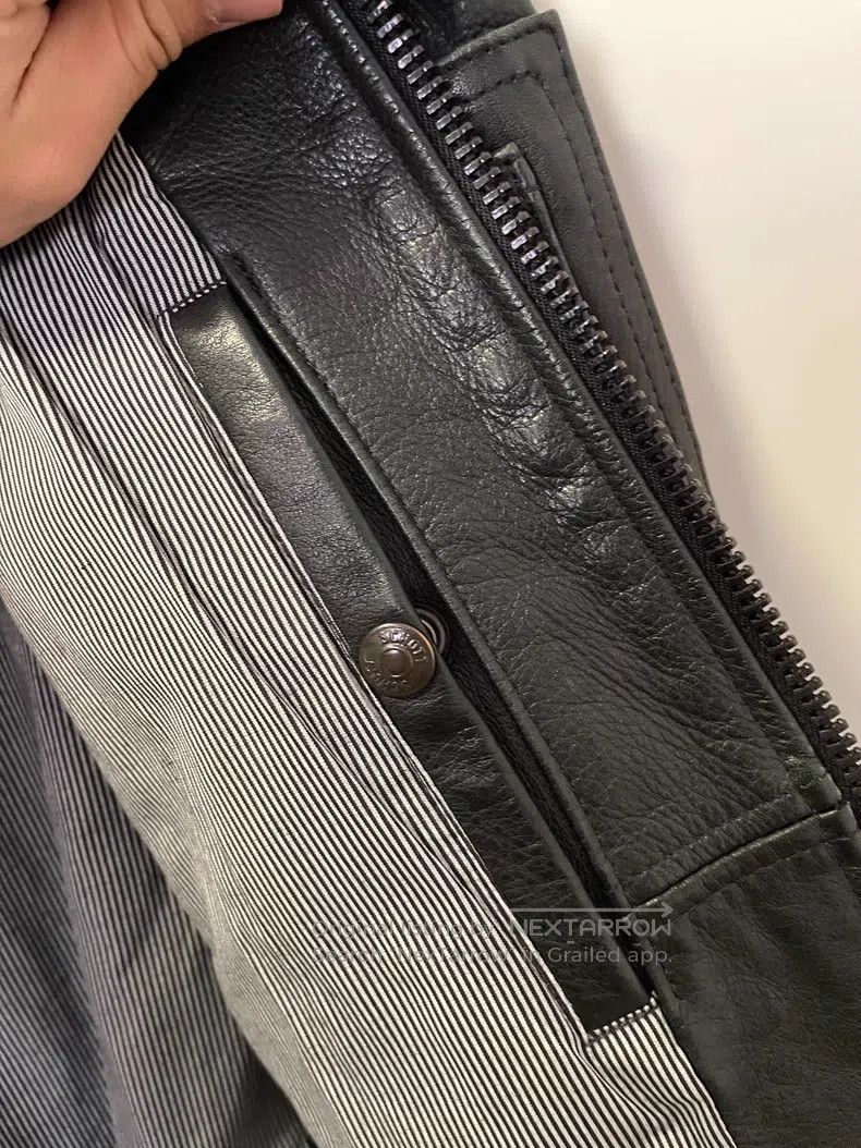 Schott Schott Pebble textured single-layer calfskin slim jacket Size US M / EU 48-50 / 2 - 5 Thumbnail