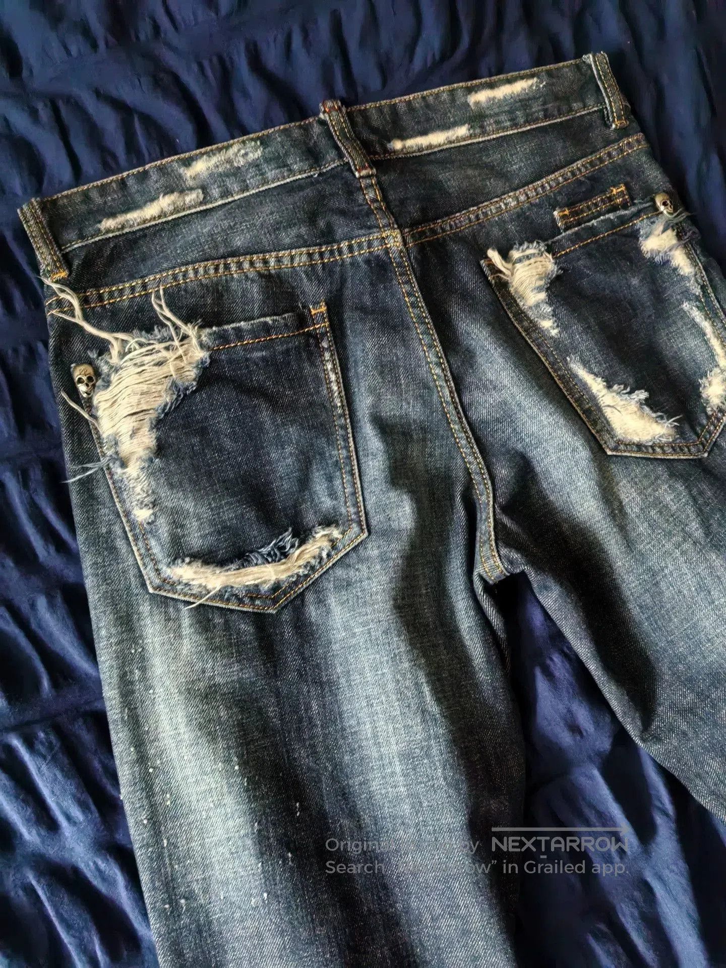 Philipp Plein Philipp Plein Men's Cotton Distressed Jeans. Size US 32 / EU 48 - 6 Thumbnail