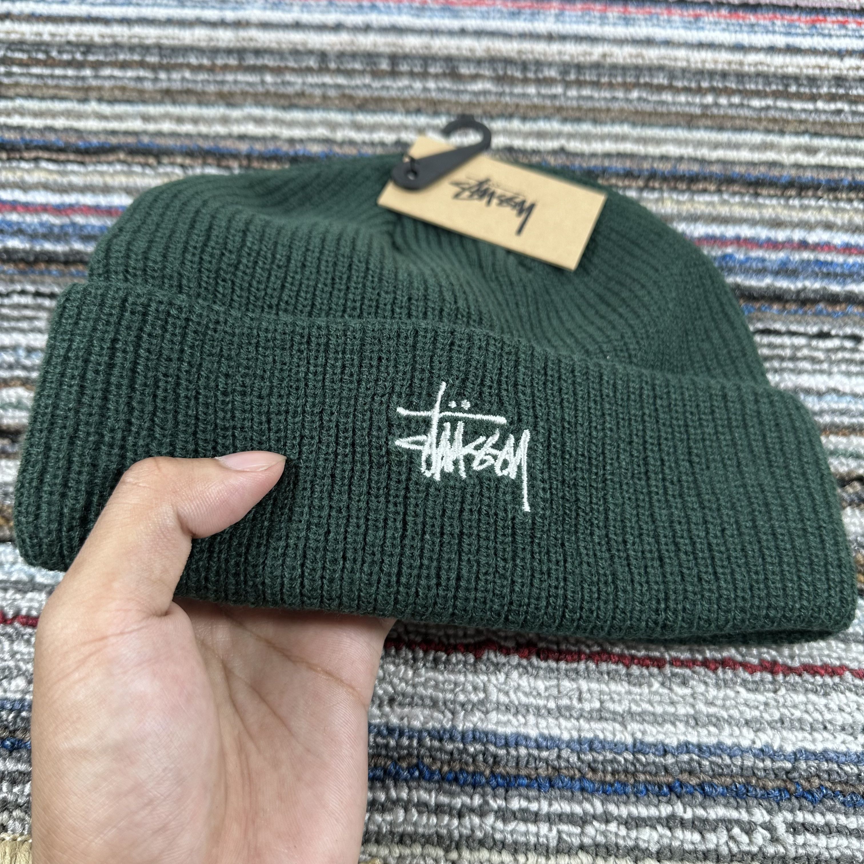 Stussy STUSSY BASIC CUFF BEANIE HAT / FOREST Size ONE SIZE - 2 Thumbnail
