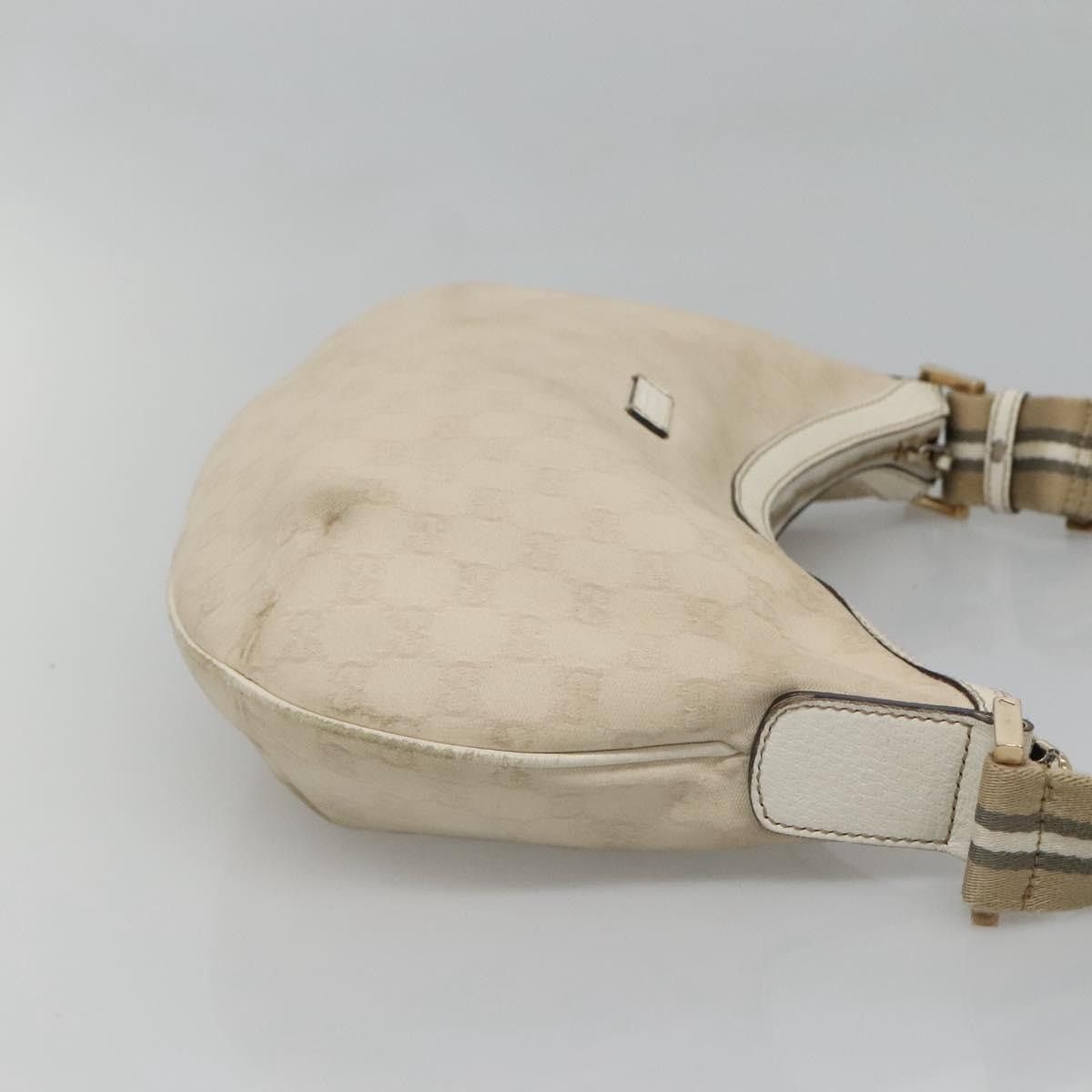 Gucci GUCCI GG Canvas Shoulder Bag White Gold Size ONE SIZE - 3 Thumbnail